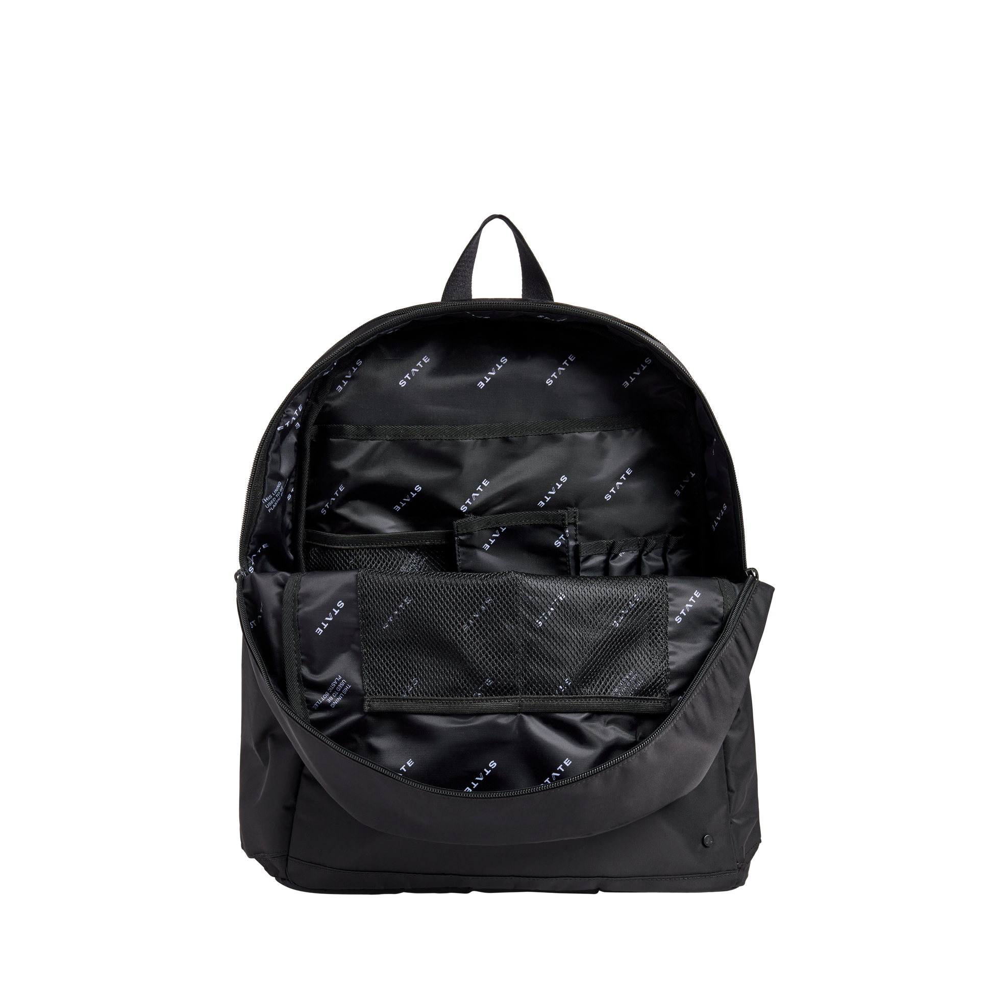 Evans Double Pocket Large Backpack Black