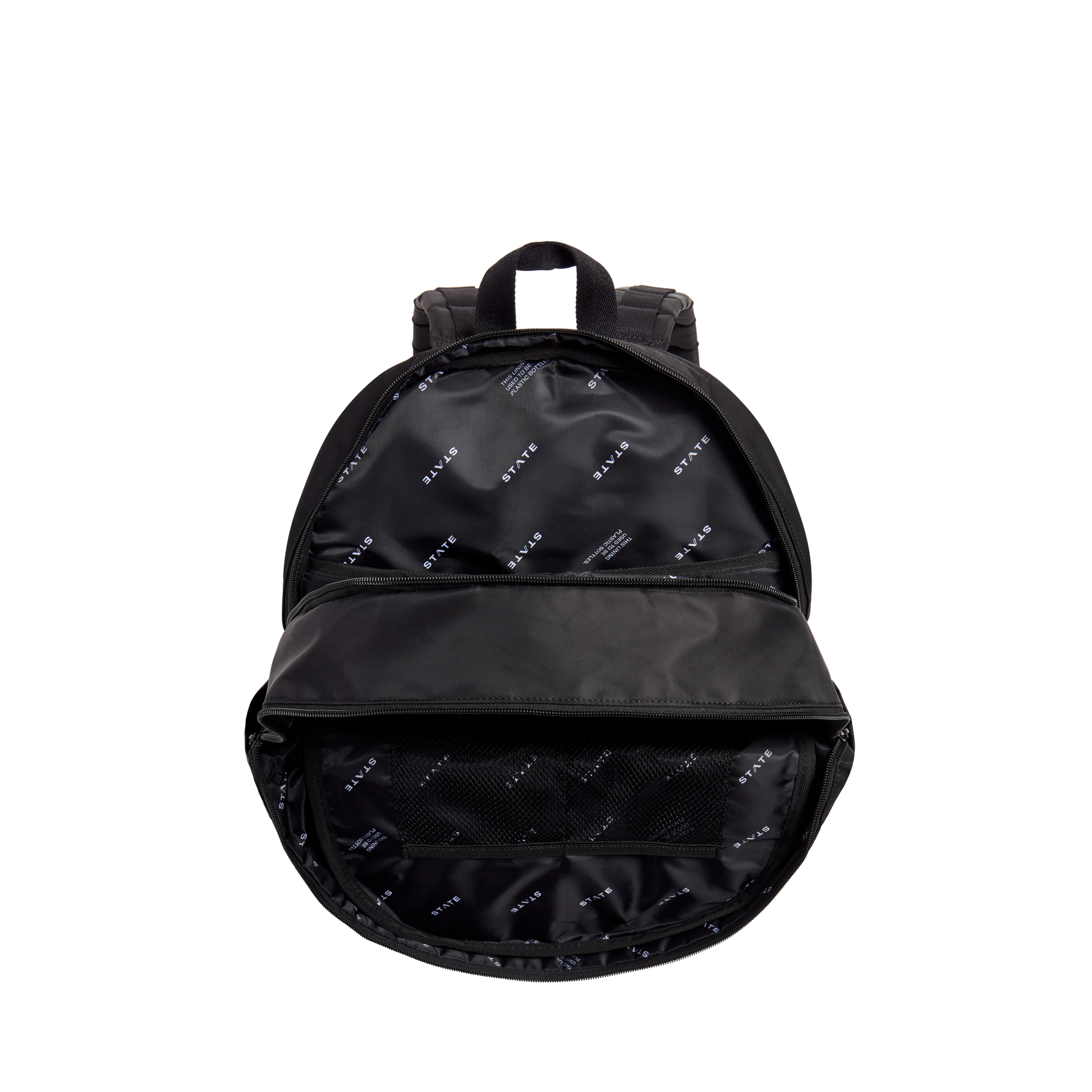 Evans Double Pocket Large Backpack Black