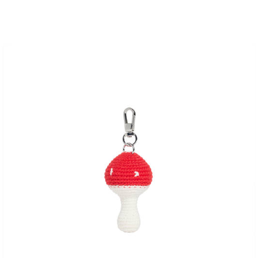 Mushroom Keychain Red