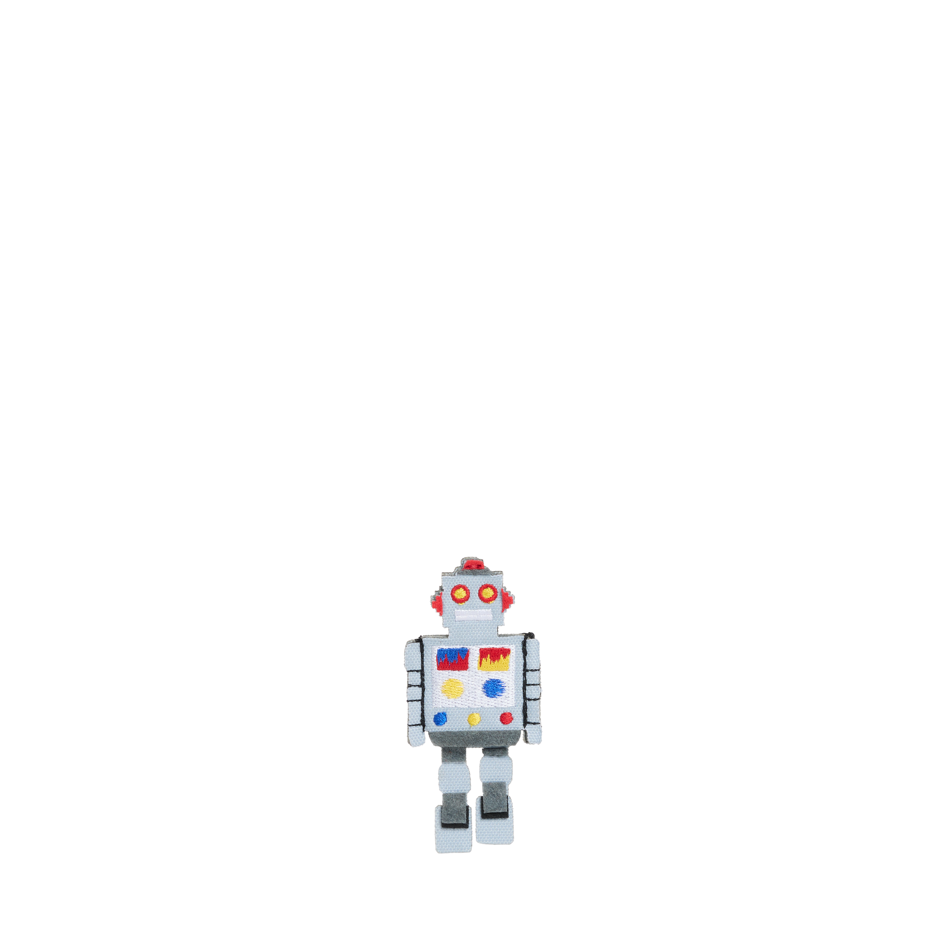 Robot Charm Gray