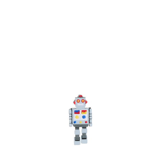 Robot Charm Gray