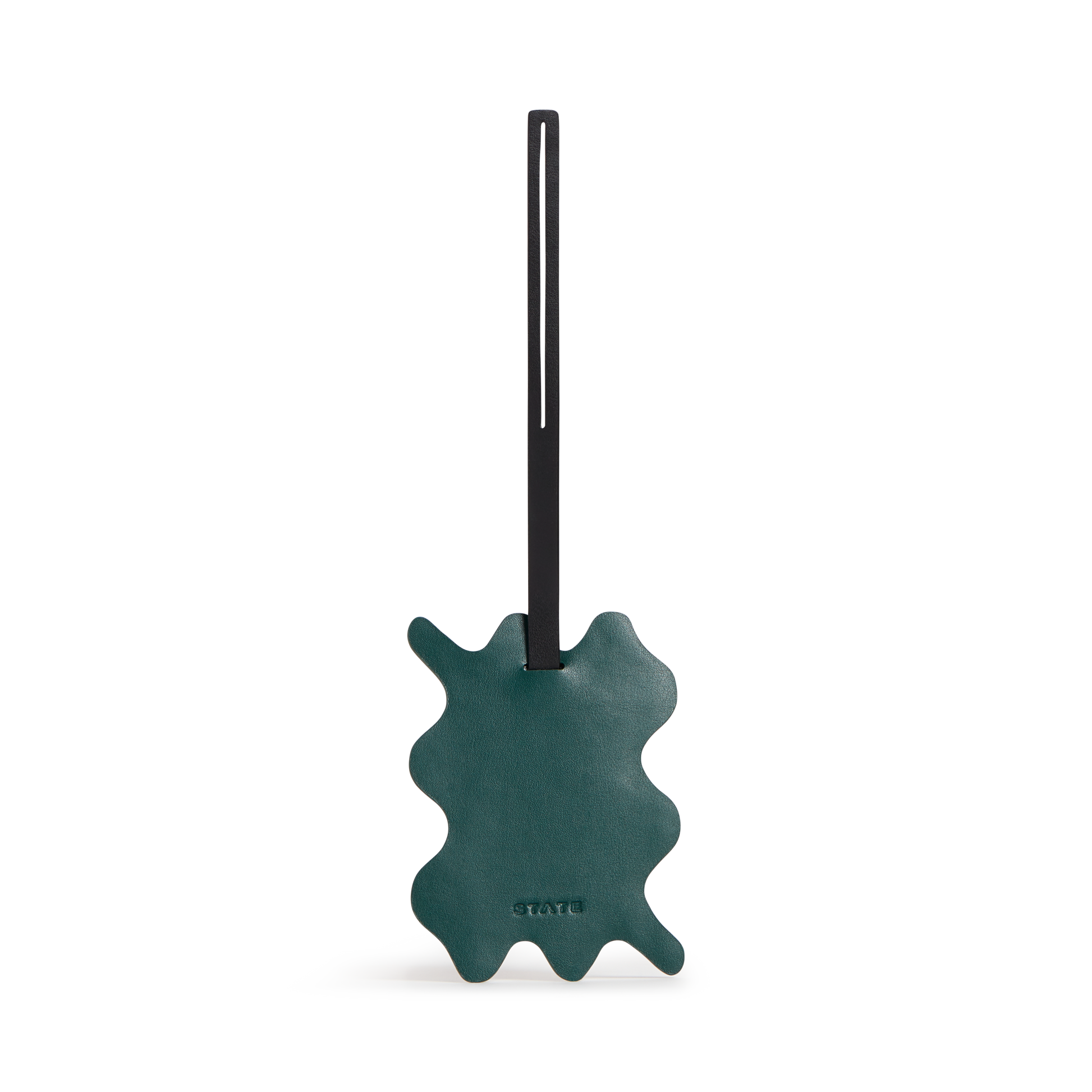 Luggage Tag Olive Squiggly