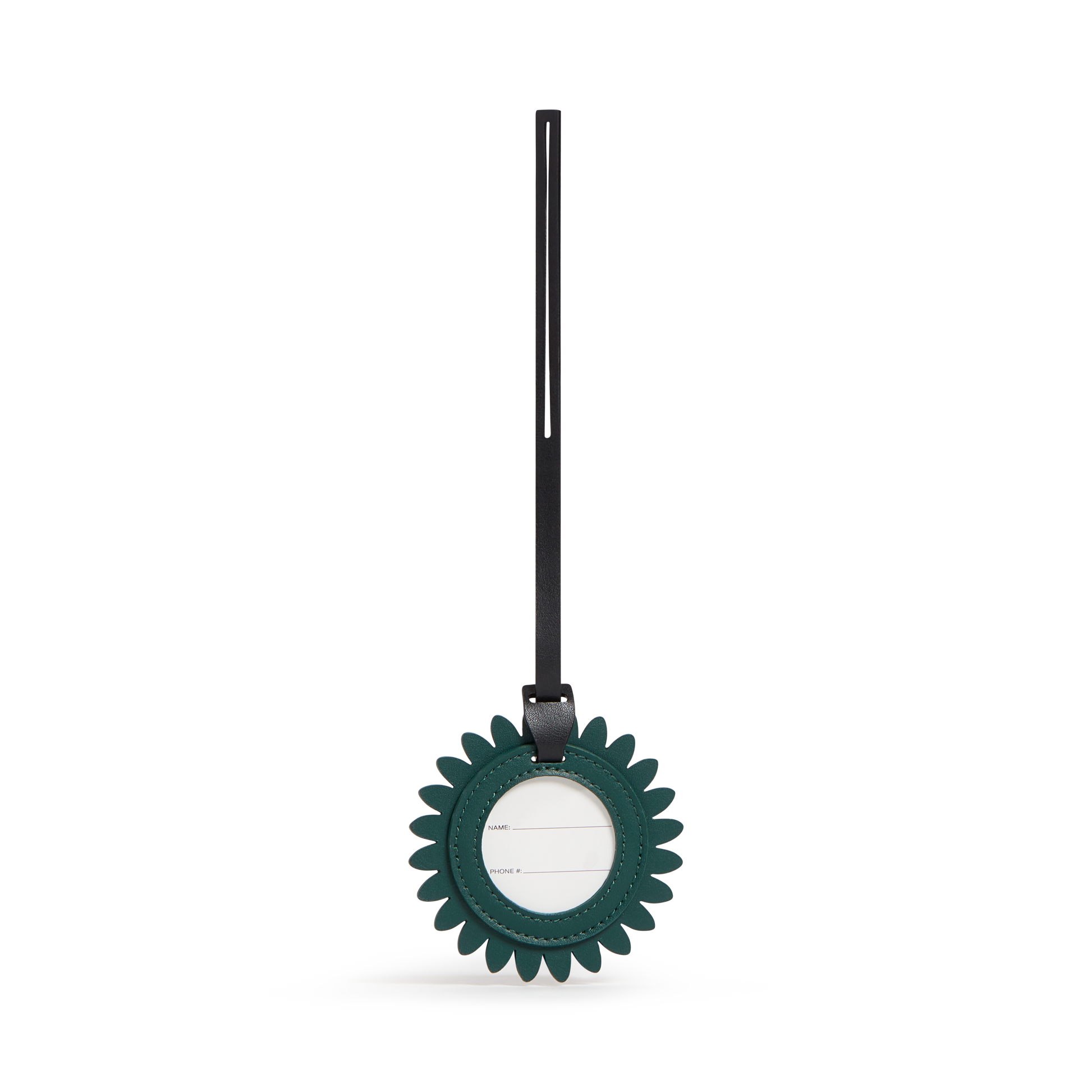 Luggage Tag Olive Flower