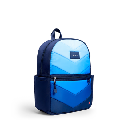 Kane Backpack Blue Chevron