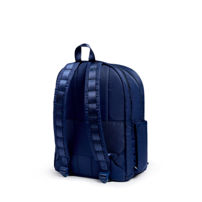 Kane Double Pocket Backpack Blue Chevron