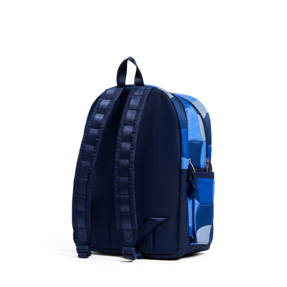 Kane Double Pocket Backpack Blue Puffer Check