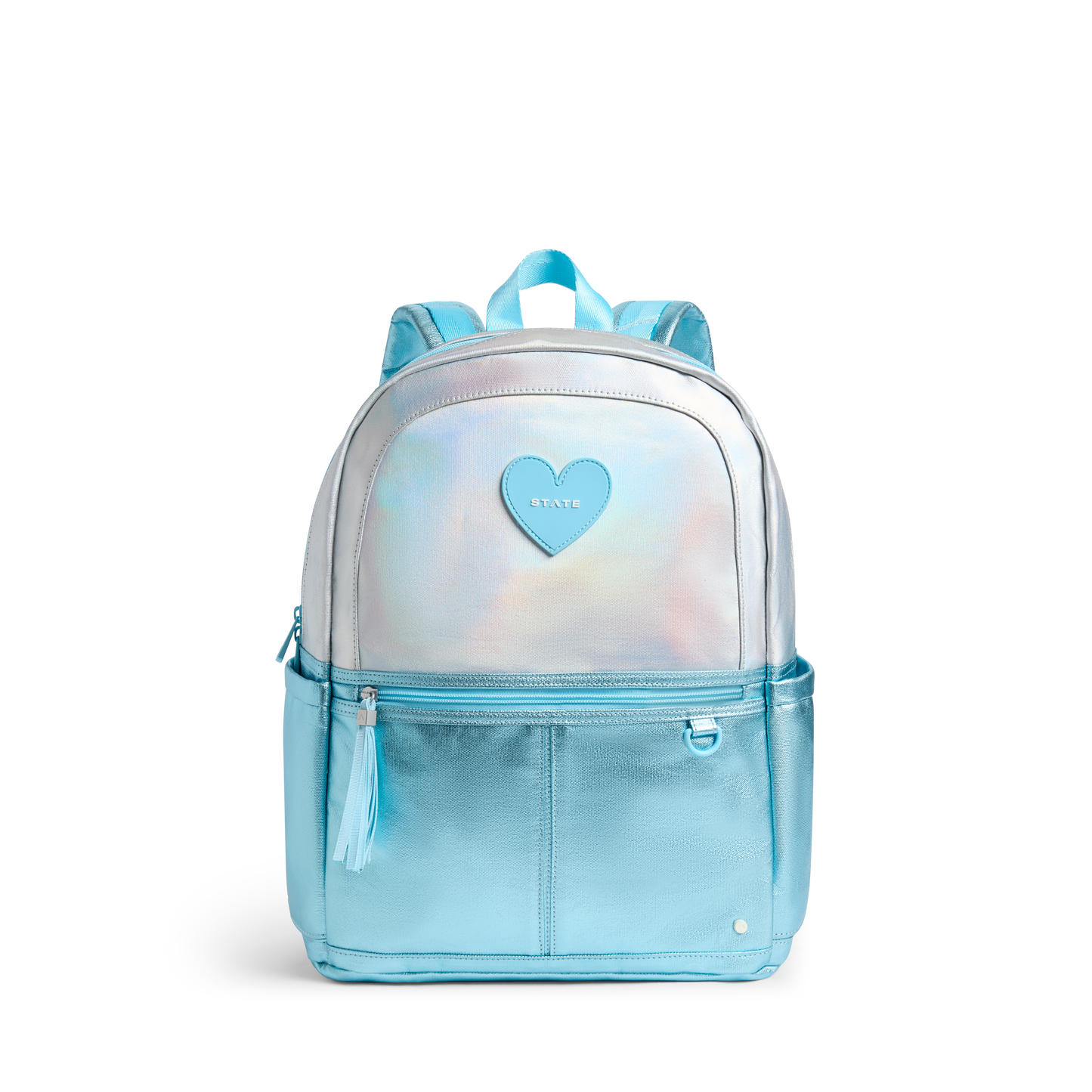 Kane Double Pocket Backpack Blue Iridescent