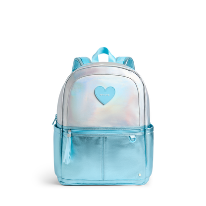 Kane Double Pocket Backpack Blue Iridescent