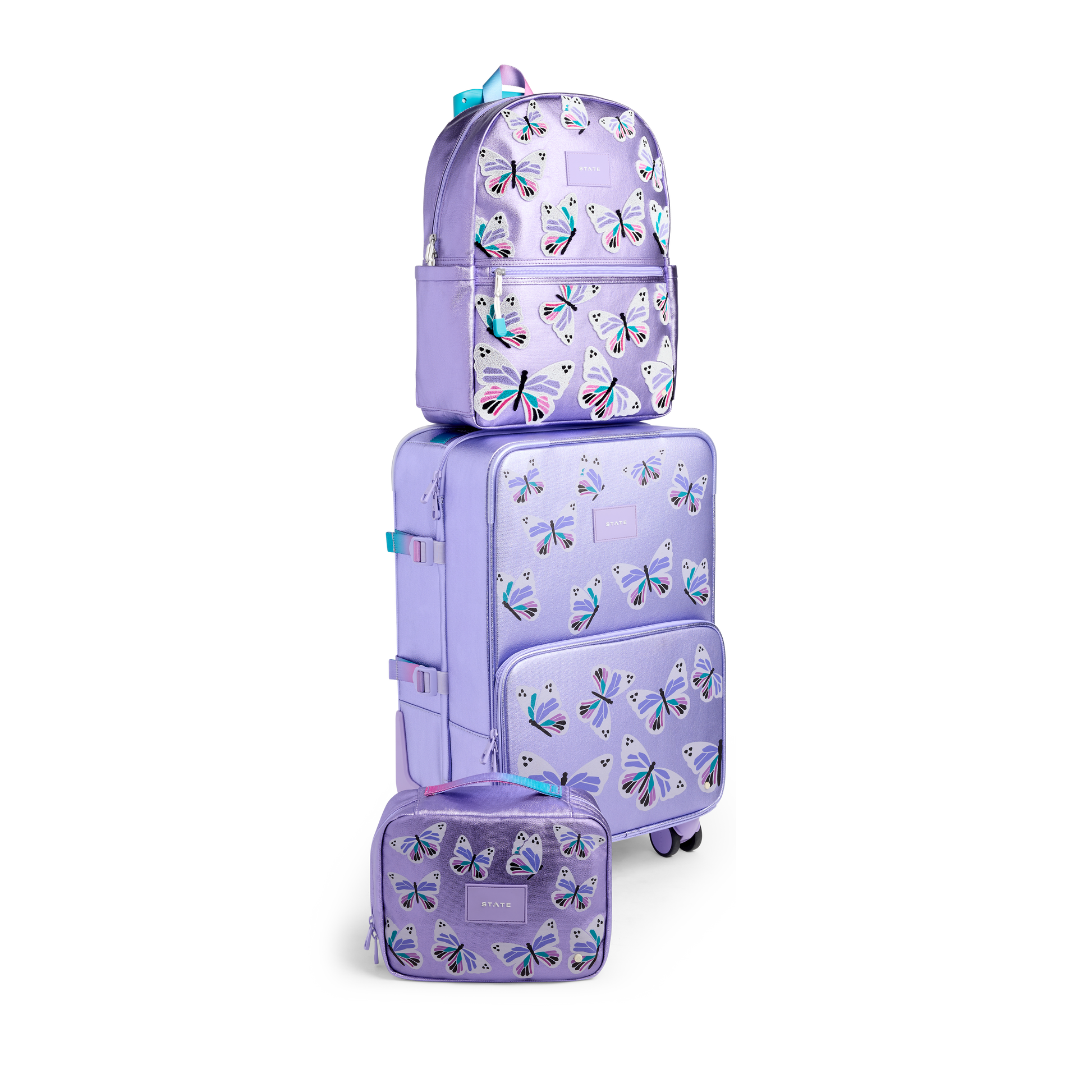 Logan Carry-On Suitcase Butterfly
