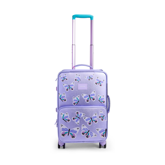 Logan Carry-On Suitcase Butterfly