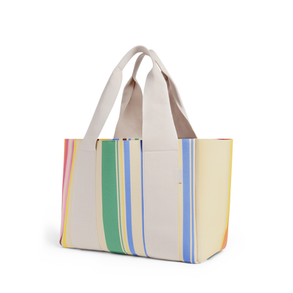 Wellington Cabana Tote Rainbow Stripe