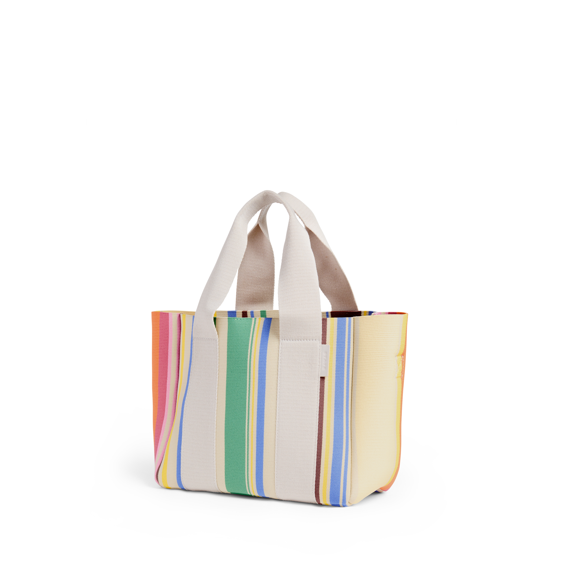 Wellington Cabana Tote Mini Rainbow Stripe