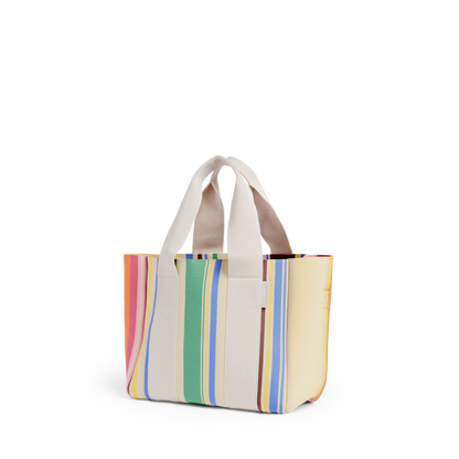 Wellington Cabana Tote Mini Rainbow Stripe