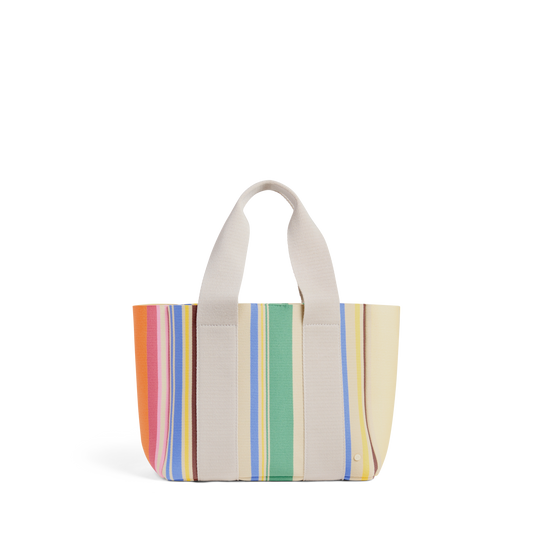 Wellington Cabana Tote Mini Rainbow Stripe
