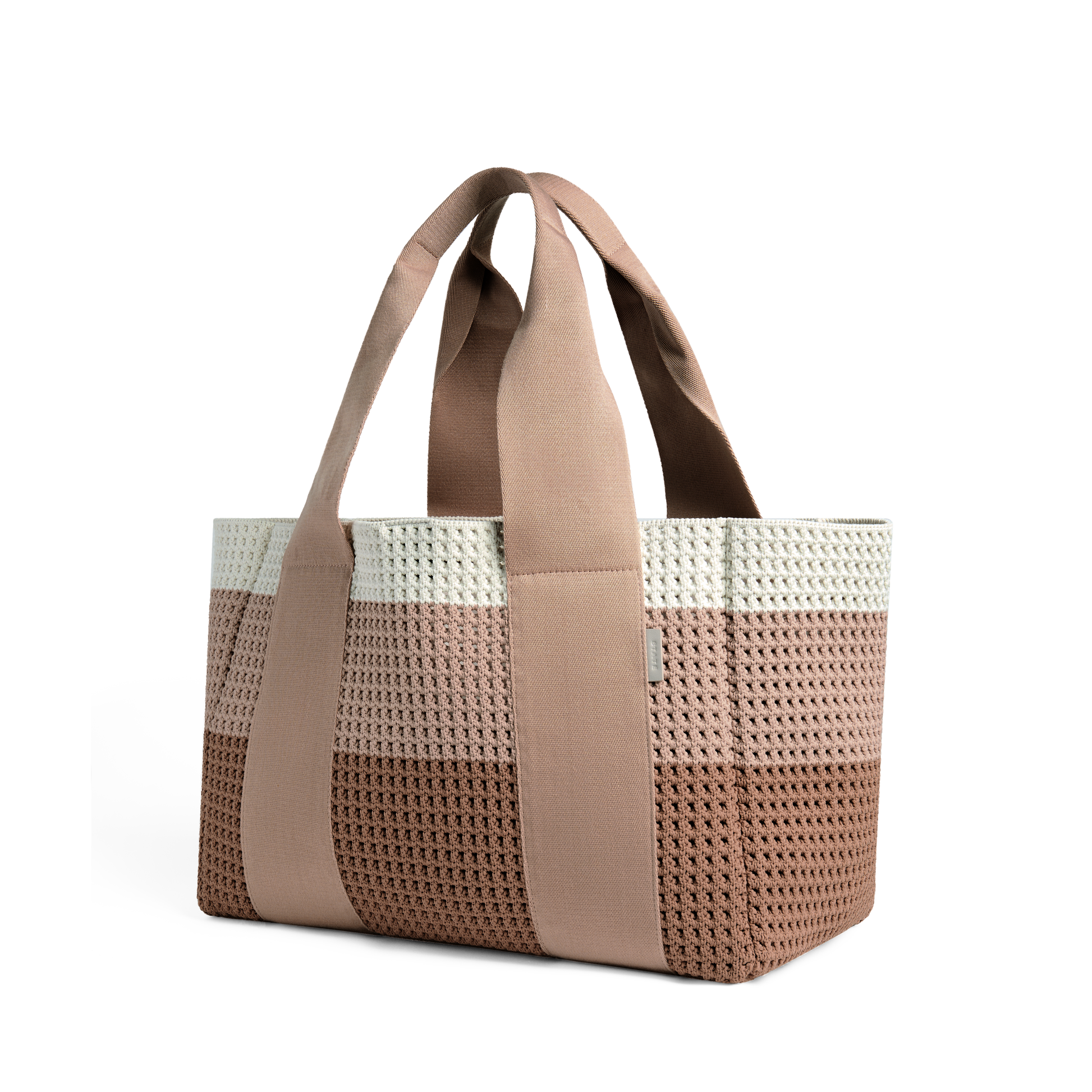 Wellington Cabana Tote Neutral Stripe