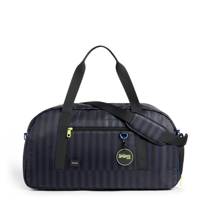 Fenway Sports Duffle Black Grey Striped