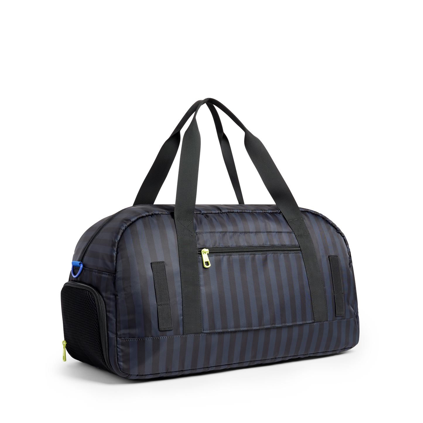 Fenway Sports Duffle Black Grey Striped