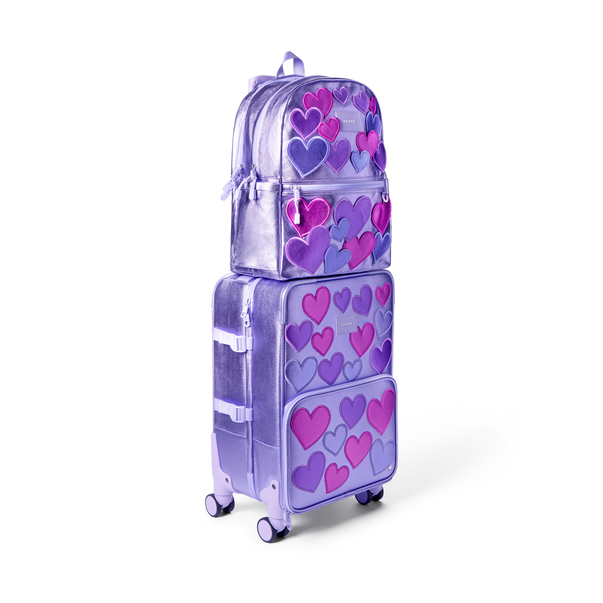 Logan Carry-On Suitcase 3D Hearts