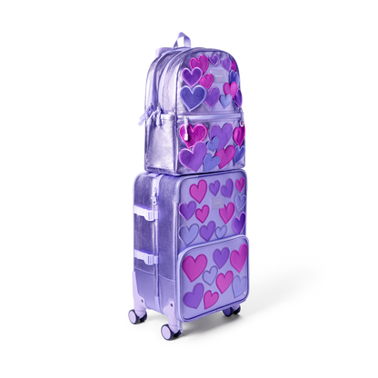 Logan Carry-On Suitcase 3D Hearts