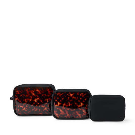 Travel Pouch Set of Three Tortoise