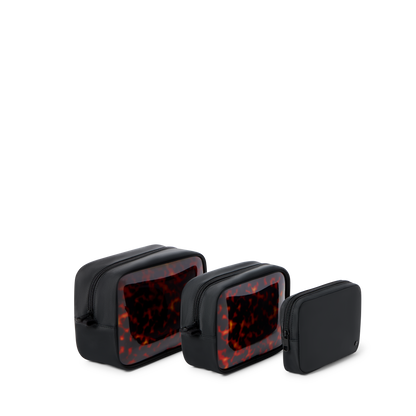Travel Pouch Set of Three Tortoise
