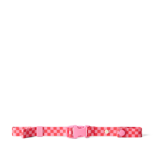 Detachable Chest Strap Strawberry Check