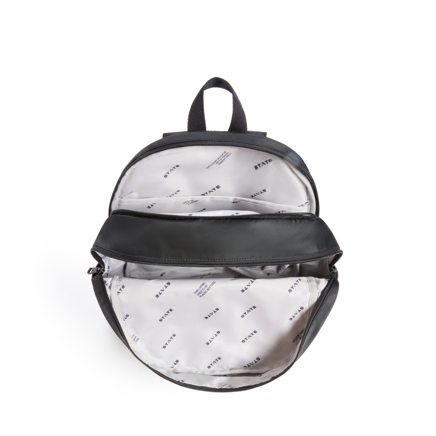 Evans Double Pocket Backpack Black