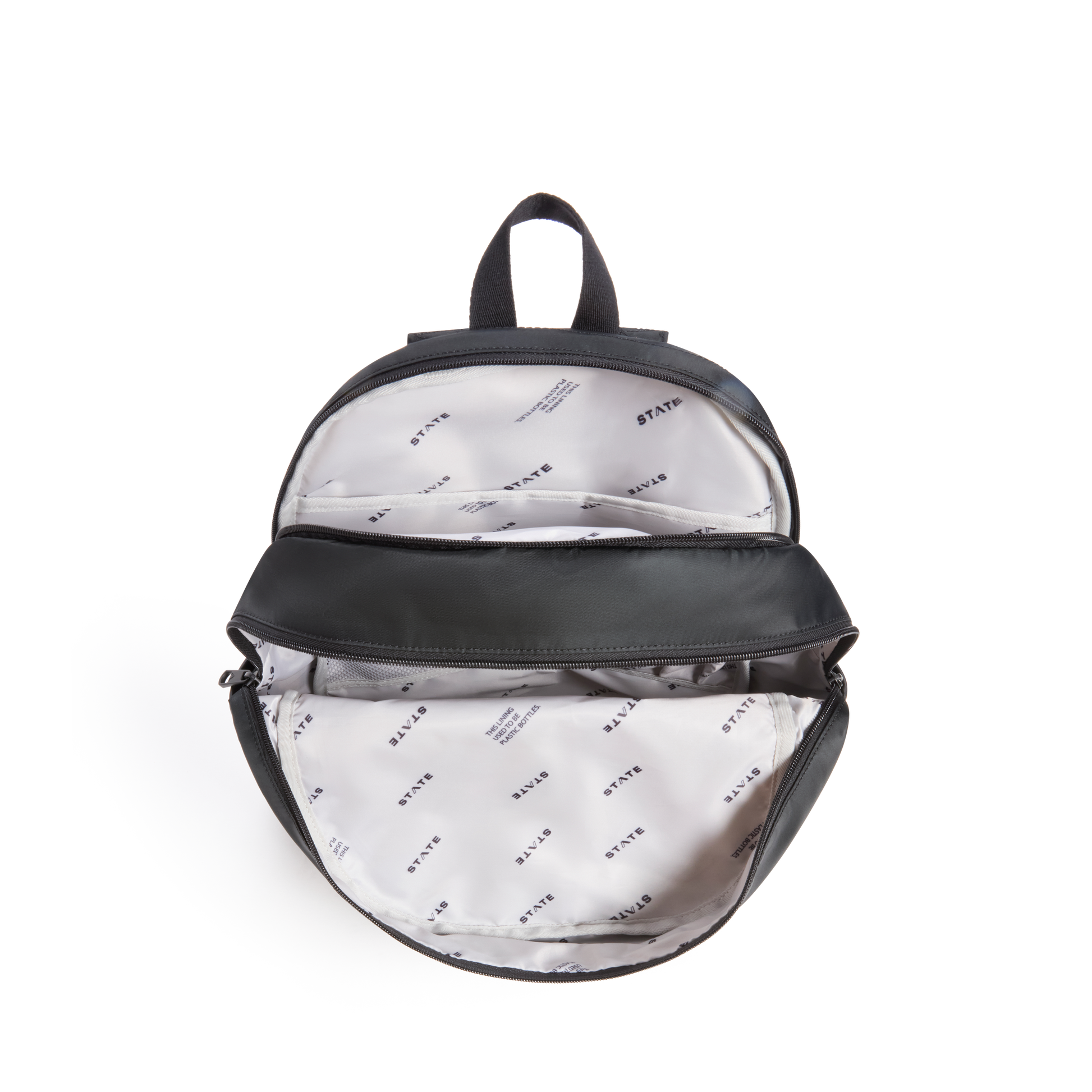 Evans Double Pocket Backpack Black