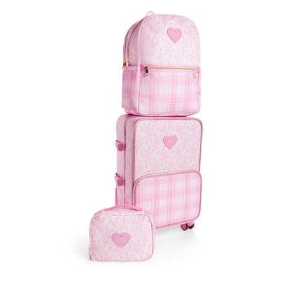 STATE x LoveShackFancy Logan Carry-On Suitcase Pink Vanilla