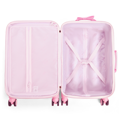 STATE x LoveShackFancy Logan Carry-On Suitcase Pink Vanilla