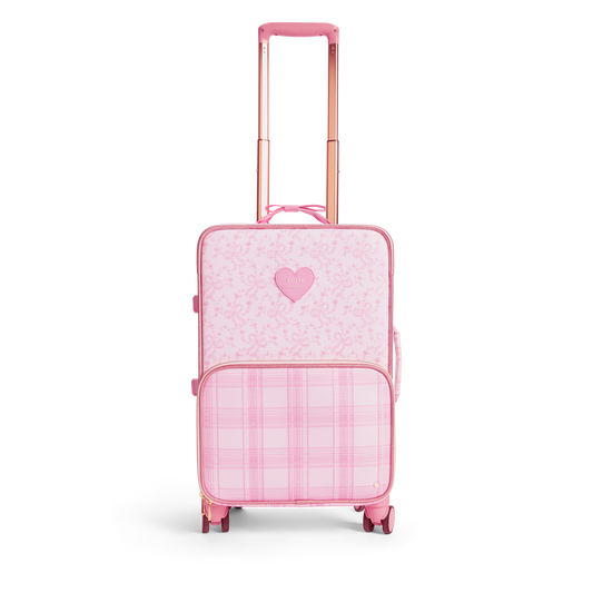 STATE x LoveShackFancy Logan Carry-On Suitcase Pink Vanilla