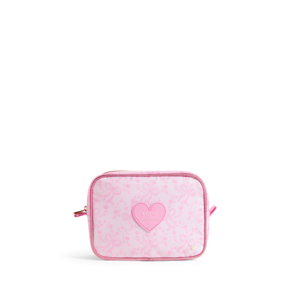 STATE x LoveShackFancy Travel Pouch Set of Three Pink Vanilla