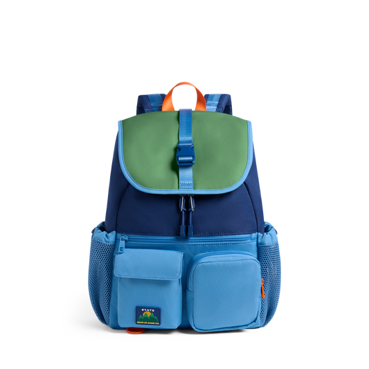 Charlie Rucksack Green/Blue/Orange