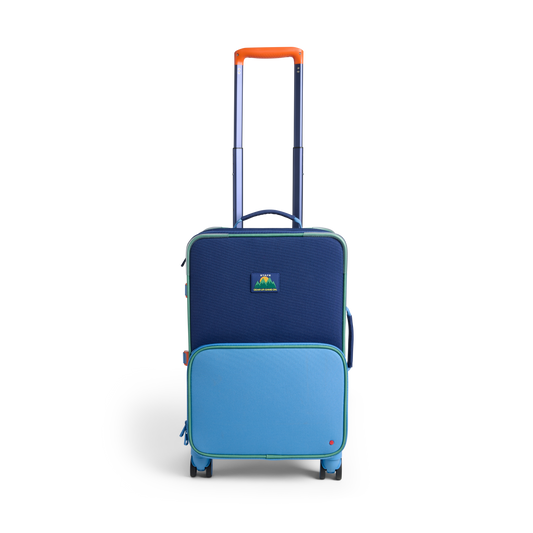 Logan Carry-On Suitcase Green/Blue/Orange