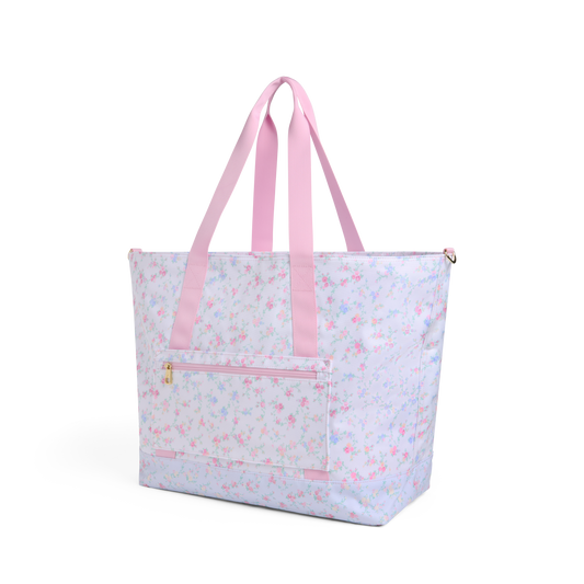 STATE x LoveShackFancy Graham XL Tote Confetti Bloom / Wildflower Blue