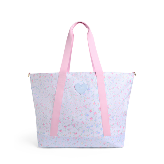 STATE x LoveShackFancy Graham XL Tote Confetti Bloom / Wildflower Blue