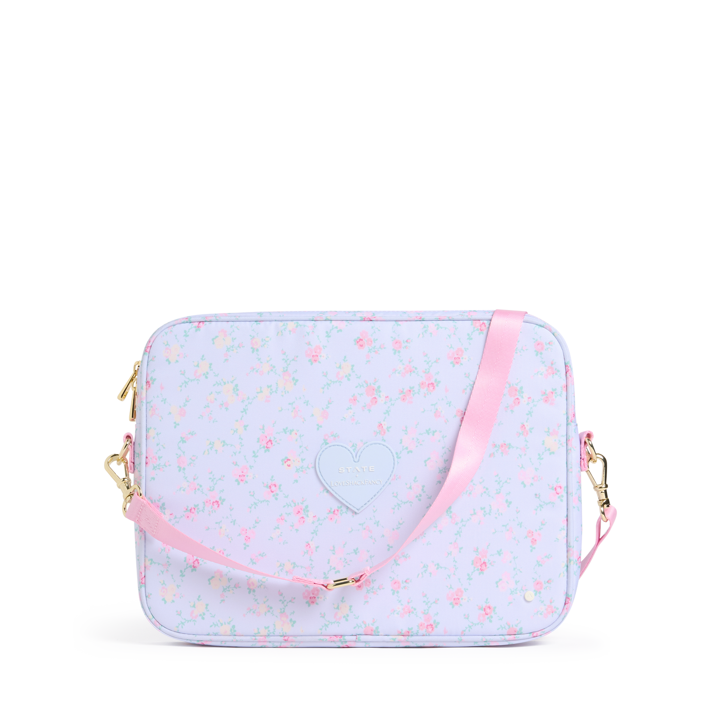 STATE x LoveShackFancy Allen Laptop Case Wildflower Blue