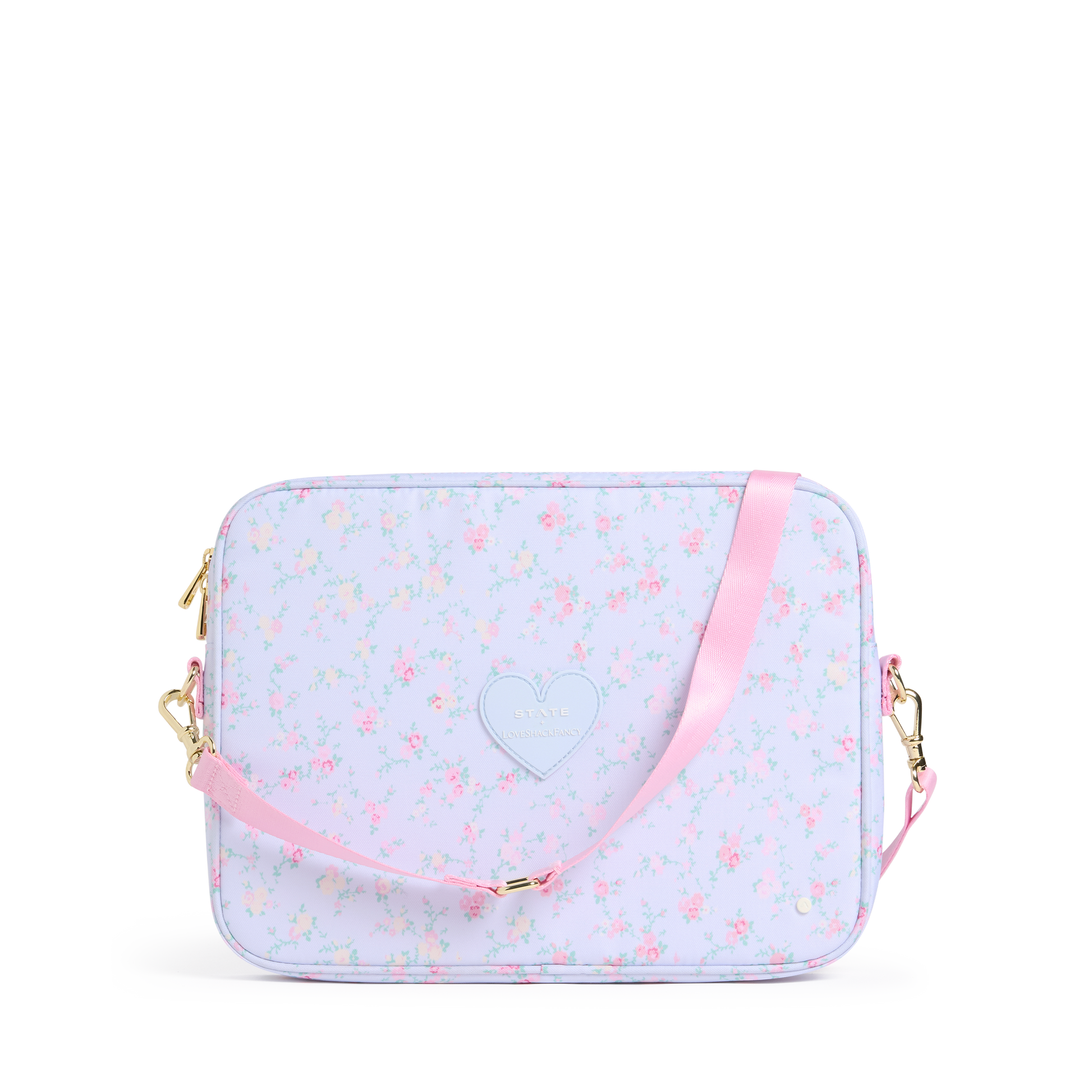 STATE x LoveShackFancy Allen Laptop Case Wildflower Blue