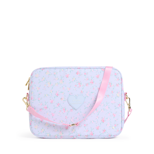 STATE x LoveShackFancy Allen Laptop Case Wildflower Blue