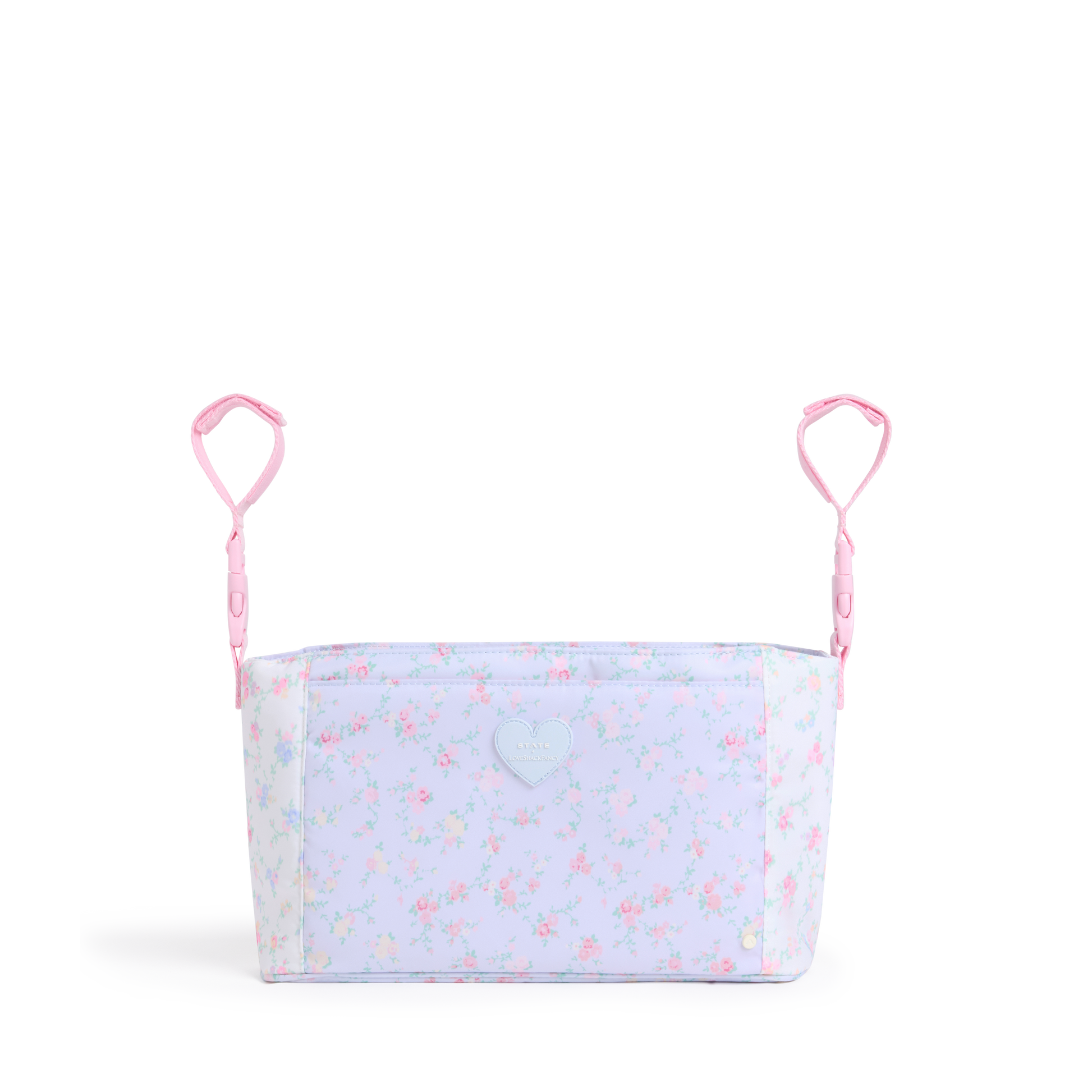 STATE x LoveShackFancy Stroller Organizer Confetti Bloom / Wildflower Blue