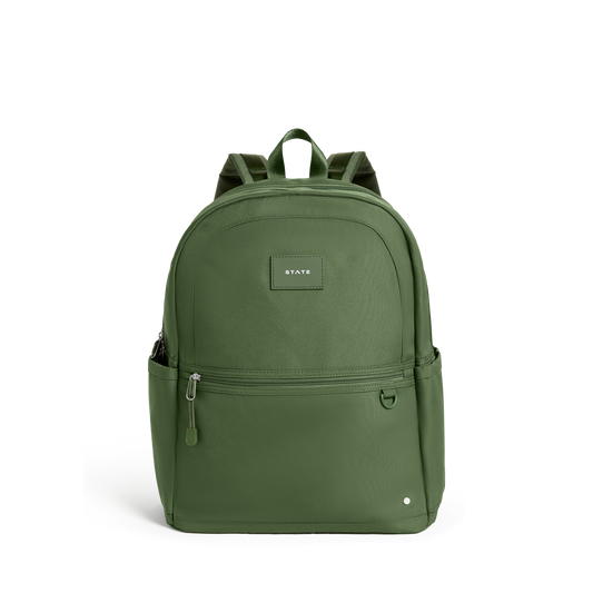 Kane Double Pocket Large Backpack Olive