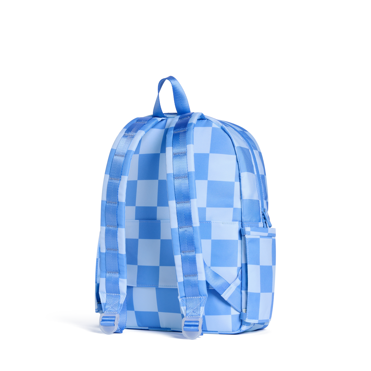 Kane Backpack Charms Blue Checkerboard