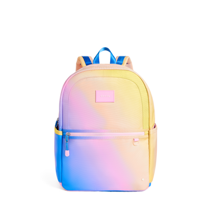 Kane Double Pocket Large Backpack Blue/Pink/Yellow Gradient