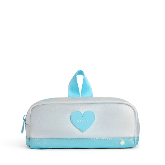 Clinton Pencil Case Blue Iridescent