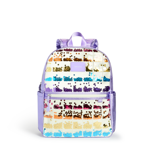 Kane Backpack Lilac Quilted Sequins