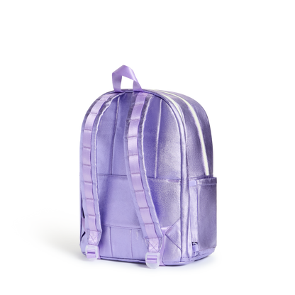 Kane Double Pocket Backpack Lilac Quilted Sequins