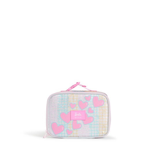 STATE x Barbie™ Rodgers Lunch Box Barbie™ Multi Grid & Hearts