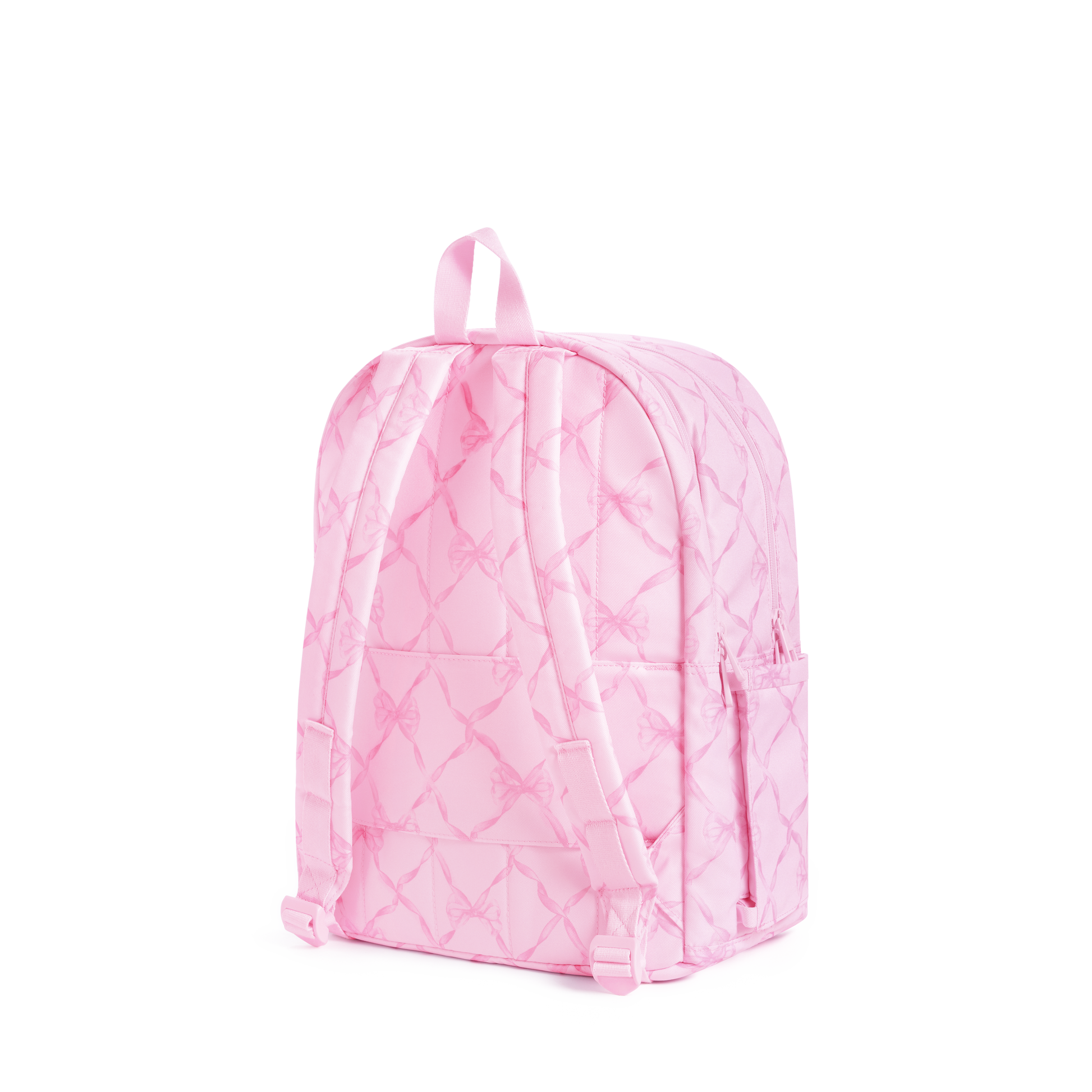 STATE x LoveShackFancy Kane Double Pocket Backpack Pink Peppermint