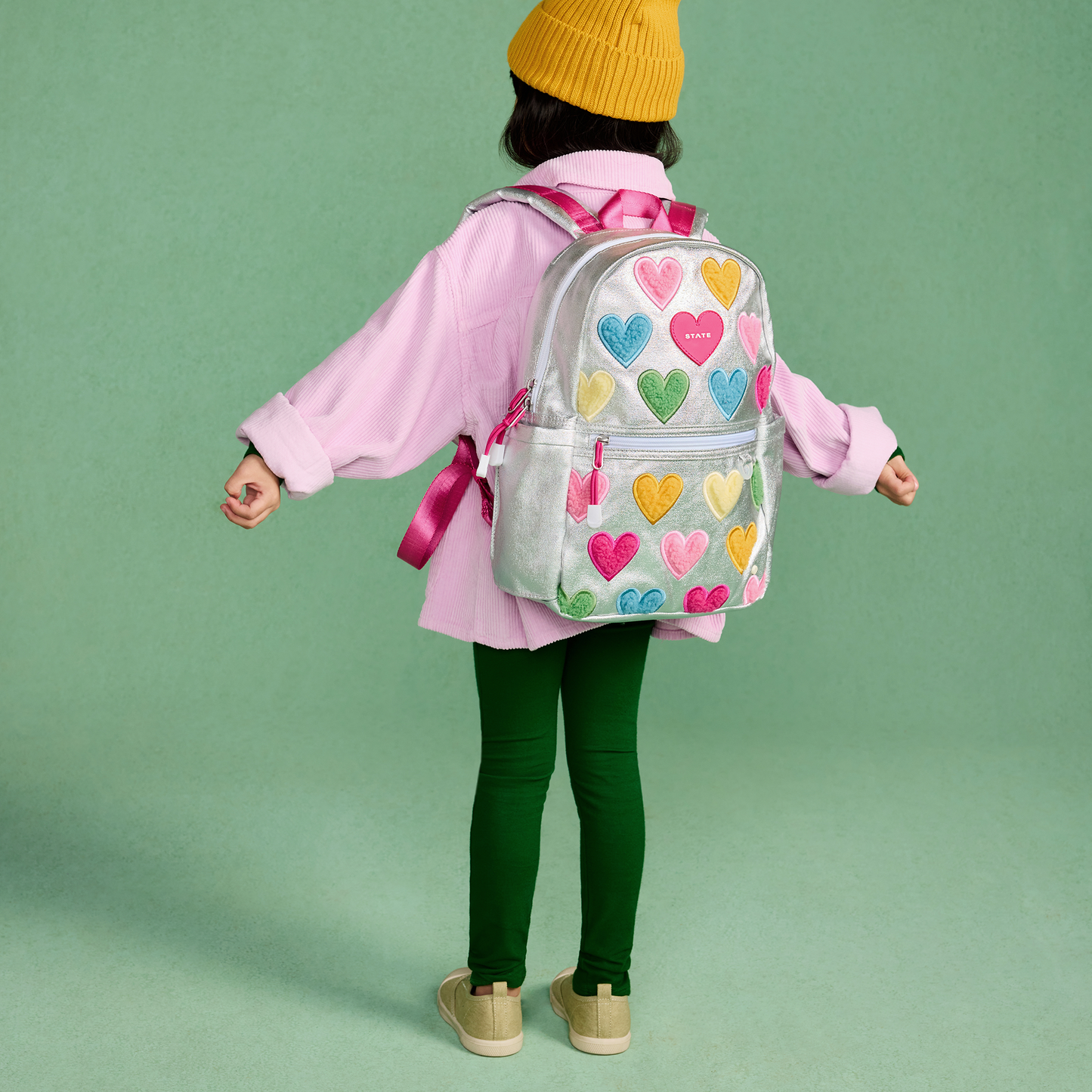 Kane Mini Backpack Happy Fuzzy Hearts