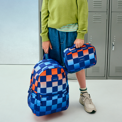 Kane Double Pocket Backpack Gradient Checkerboard